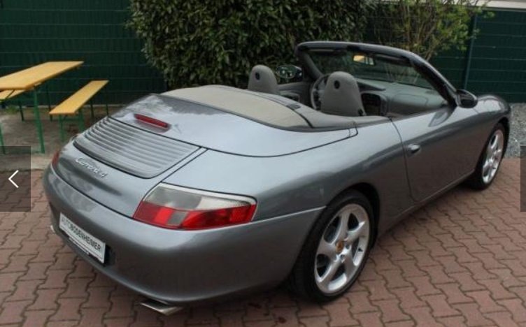 Left hand drive PORSCHE 911 996 Carrera 4 Cabriolet